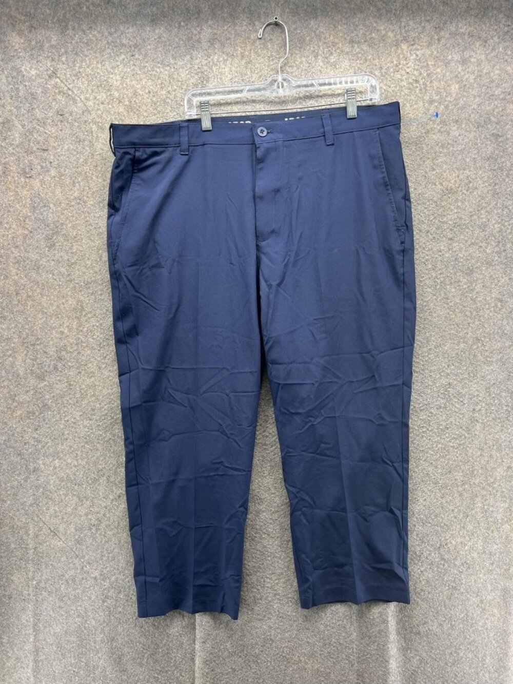 IZOD Golf Pants Mens 40x29 Blue Woven Polyester Straight Leg Khakis